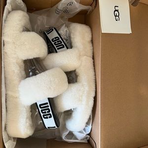 White Ugg slippers